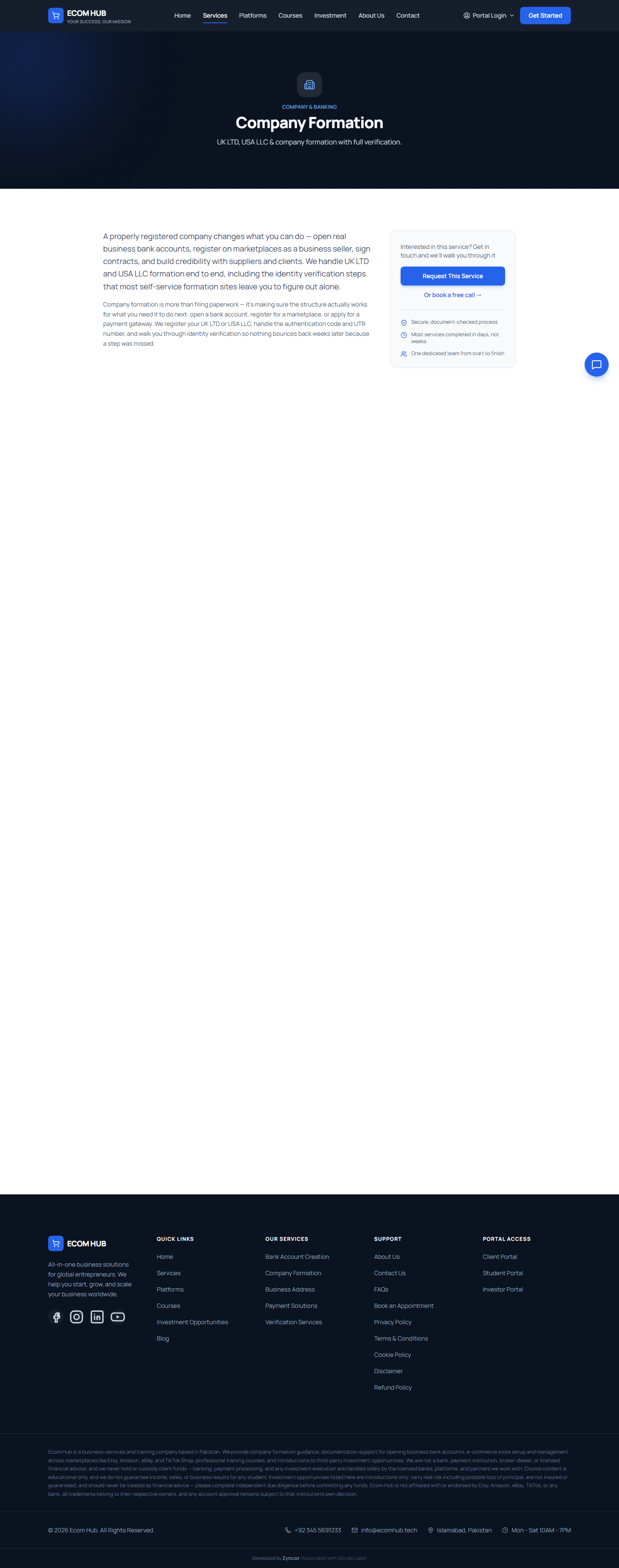 Every Service Gets Its Own Page screenshot